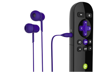 Roku 3 with Earbuds